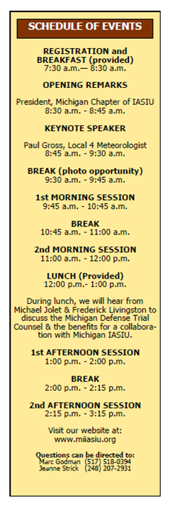 2023 Fall Seminar Brochure Page 1